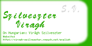 szilveszter viragh business card